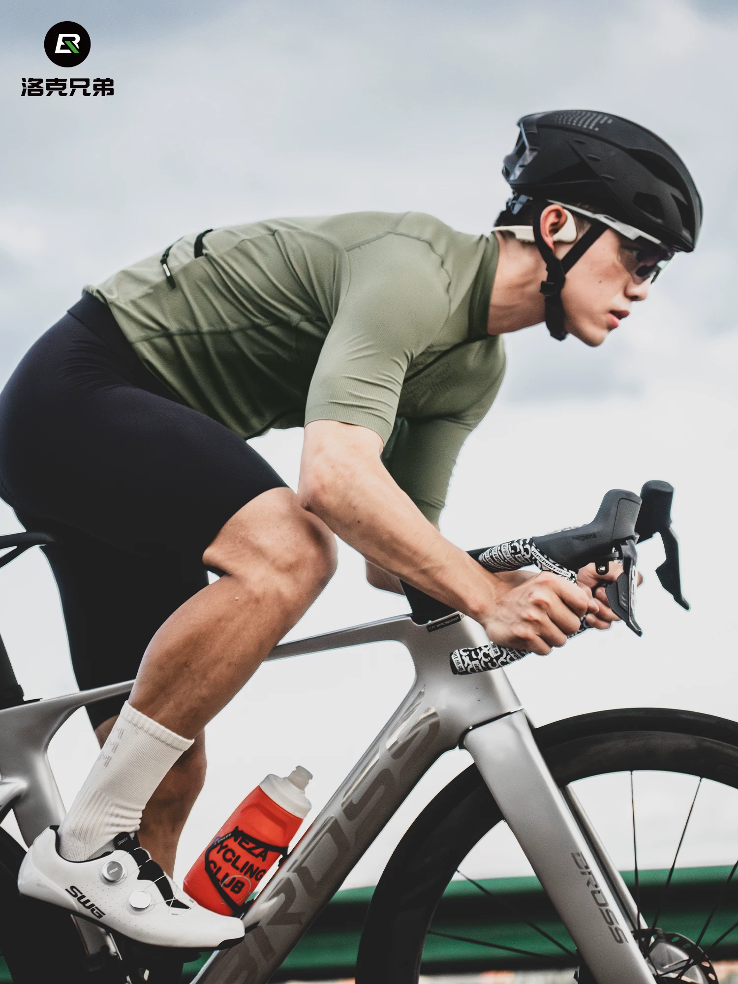 Rock Brothers Áo Đạp Xe Ngắn Tay Quần Short Bộ Nam Đường Núi Đi Xe Đạp Thể Thao Thoáng Khí Hàng Đầu Mùa Hè