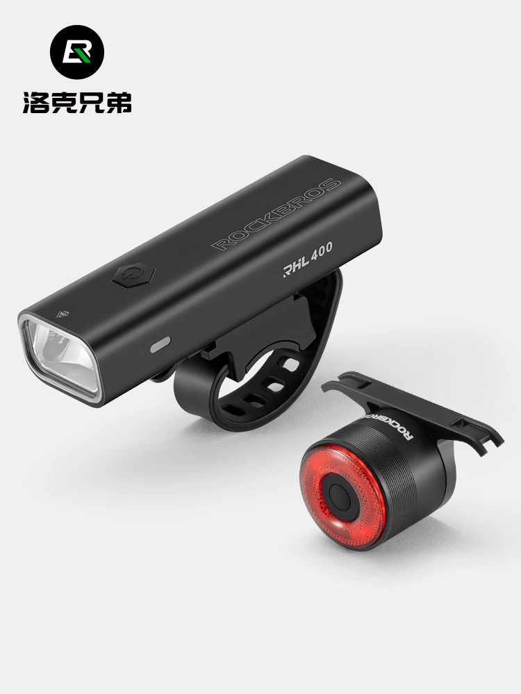 Rock Brothers đèn xe đạp bộ đèn pha xe đạp leo núi xe đạp đường bộ đi đêm trẻ em phanh đèn đuôi thiết bị đi xe đạp