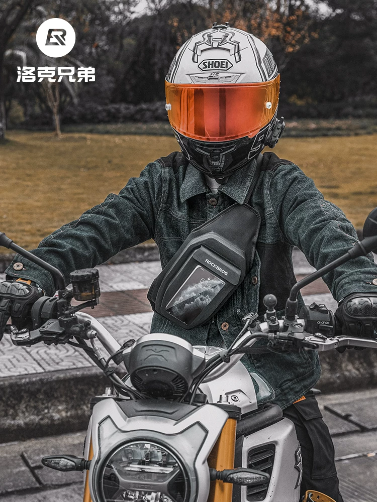 Túi đựng bình xăng xe máy Rock Brothers, túi đựng điện thoại di động, túi đeo vai đi xe đạp chống thấm nước, thiết bị đi xe máy du lịch