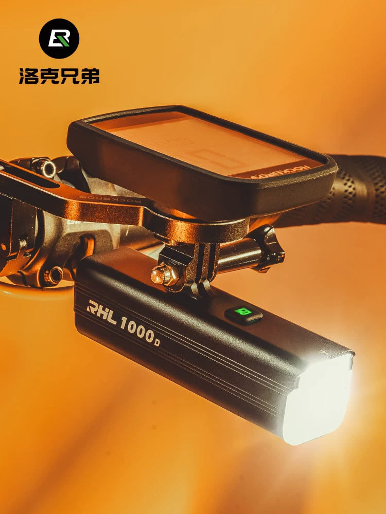 Đèn trước xe đạp Rock Brothers, thiết bị đi xe đạp đường núi, phụ kiện, bộ đầy đủ, đèn đi xe đạp ban đêm