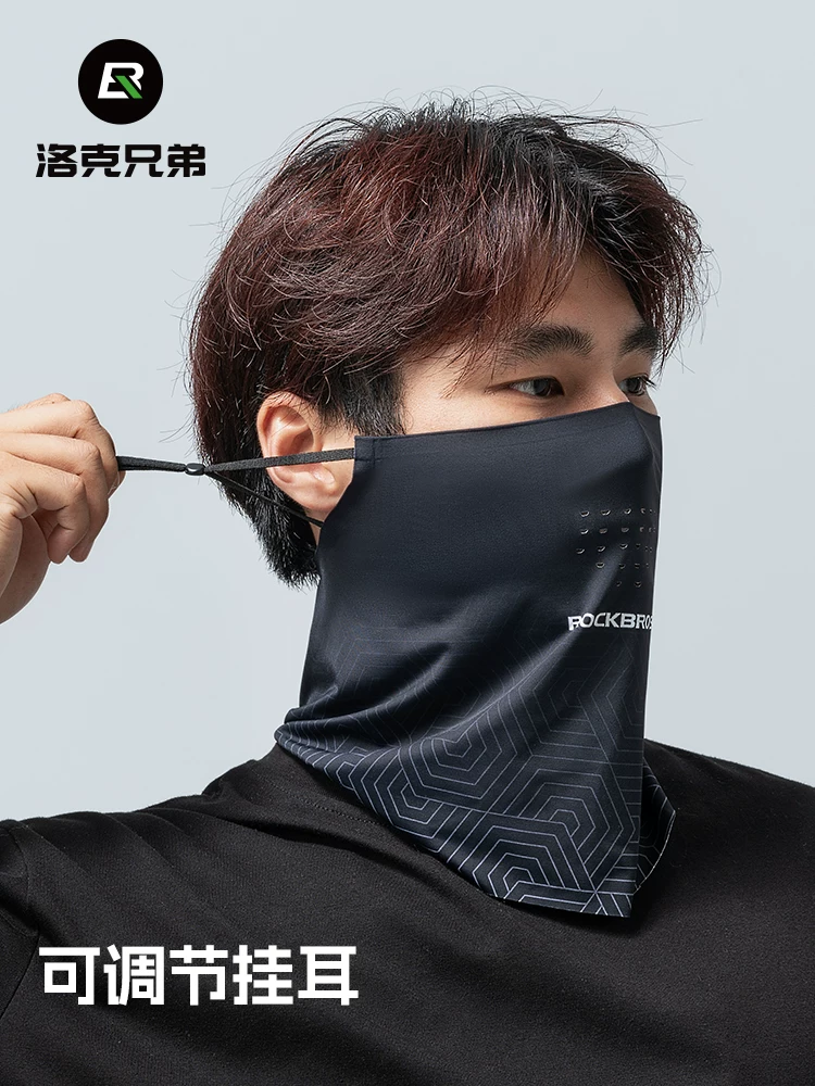 Mặt nạ chống nắng bằng lụa đá Rock Brothers, khăn trùm đầu chống tia cực tím, khăn quàng cổ, mũ đi xe đạp, khăn che mặt ngoài trời cho nam và nữ trong mùa hè