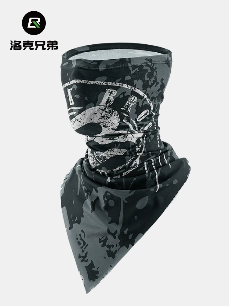 Khăn quàng cổ đa năng Rock Brothers chống nắng chất liệu vải lụa đá mát lạnh dành cho nam và nữ, dùng khi đi xe đạp, đi mô tô, khăn mặt mùa hè