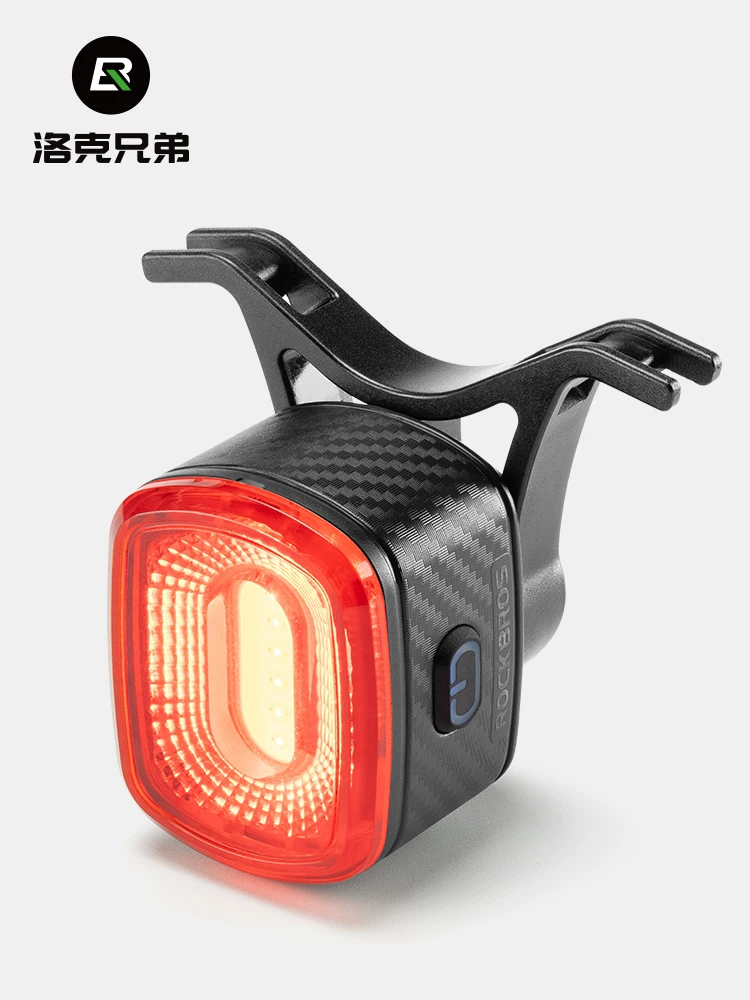 Đèn hậu xe đạp Rock Brothers với cảm biến phanh thông minh đồng bộ cho xe đạp đường trường và xe đạp leo núi, thiết bị cảnh báo ban đêm cho đội.