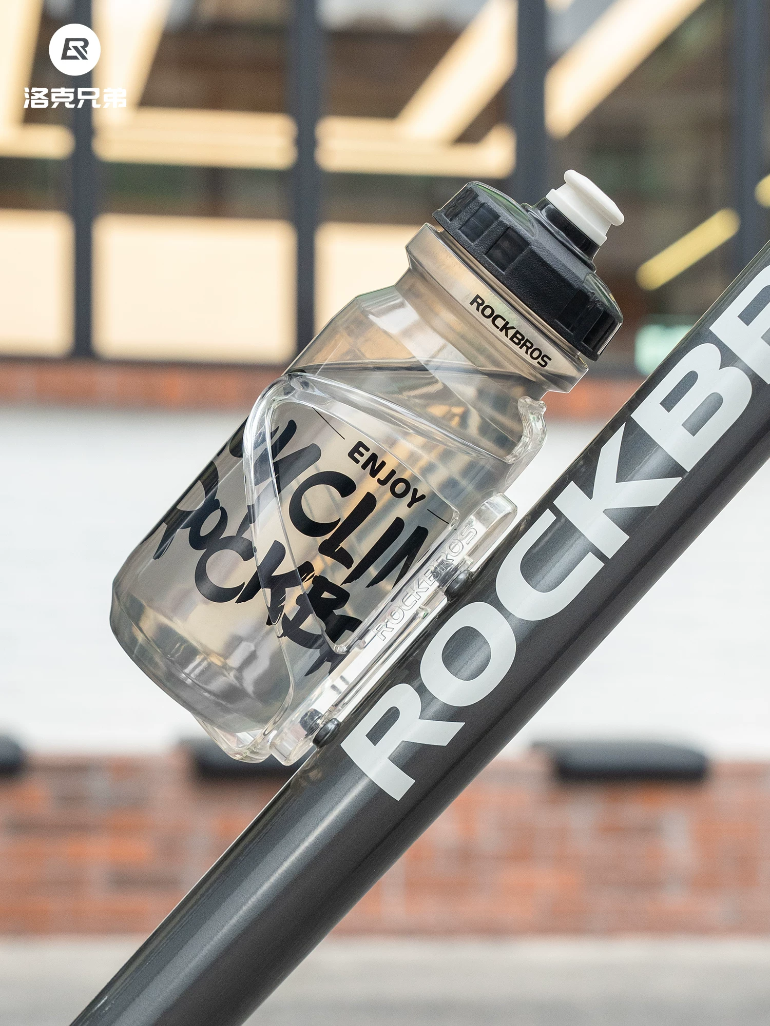 Giá để bình nước xe đạp Rock Brothers chất liệu nhựa PC, dành cho xe đạp đường trường, xe đạp leo núi, giá đỡ bình nước xe đạp, phụ kiện