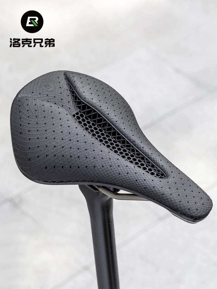Yên xe đạp in 3D của Rock Brothers dành cho xe đạp đường trường và xe đạp leo núi, đệm ngồi đua xe rỗng, thoải mái.