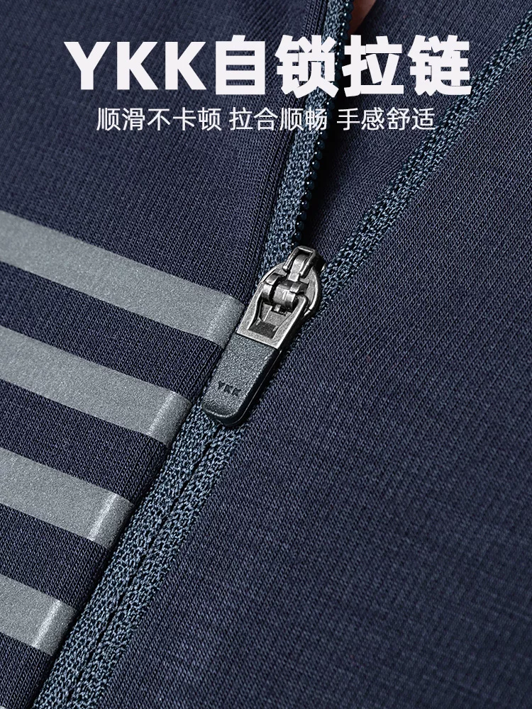 Áo thể thao đạp xe dài tay Rock Brothers dành cho nam, ấm áp và chống gió, áo thể thao dành cho xe đạp đường trường và leo núi cho mùa thu đông.