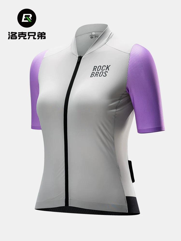 Áo thể thao đi xe đạp Rock Brothers ngắn tay mùa hè dành cho nữ xe đạp leo núi xe đạp đường bộ thoáng khí nhanh khô đồ thể thao