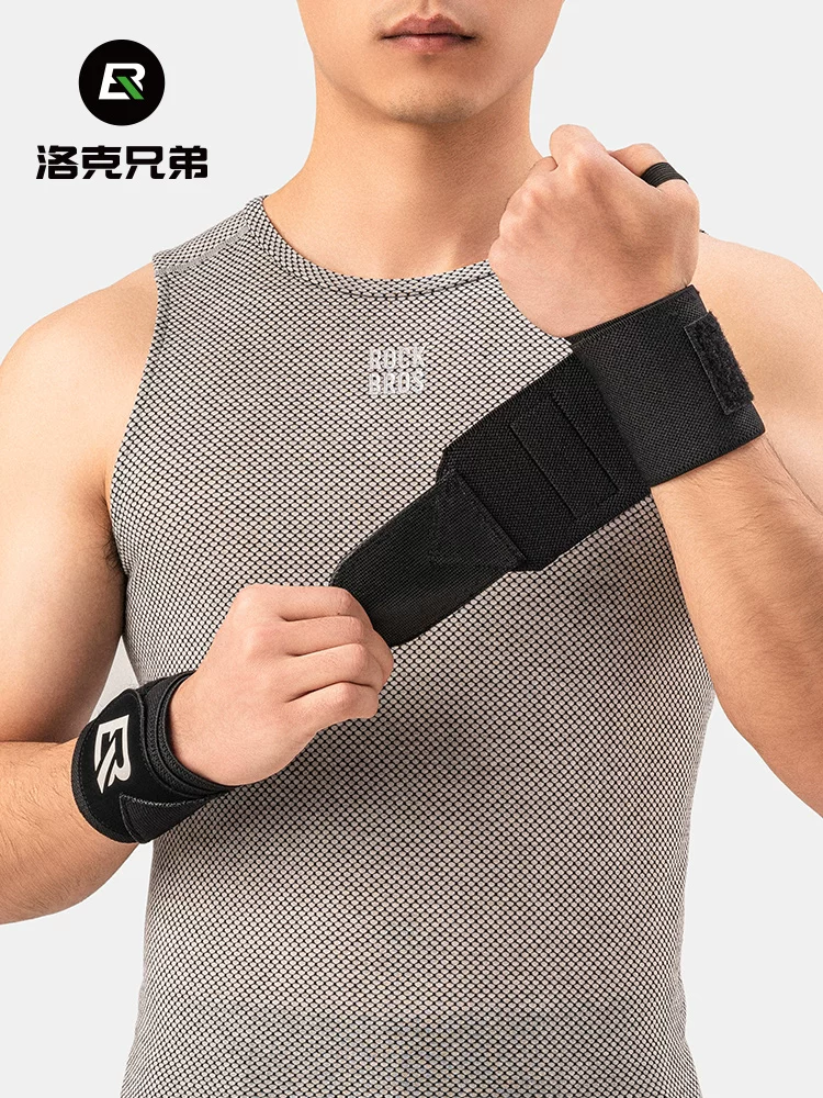 Vòng đeo tay thể thao Rock Brothers có khả năng hấp thụ áp lực và mồ hôi dành cho nam và nữ, băng bảo vệ cổ tay chống bong gân tập thể dục