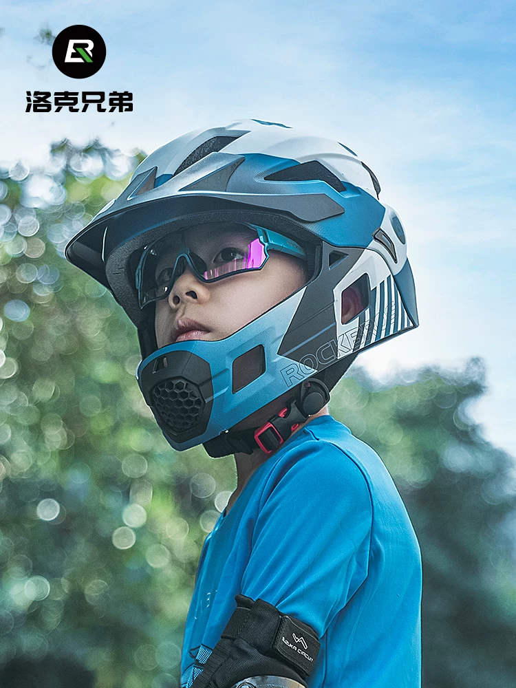 Kính đi xe đạp dành cho trẻ em Rock Brothers, kính bảo hộ, phân cực và đổi màu, thể thao đạp xe ngoài trời chống gió dành cho nam giới trẻ