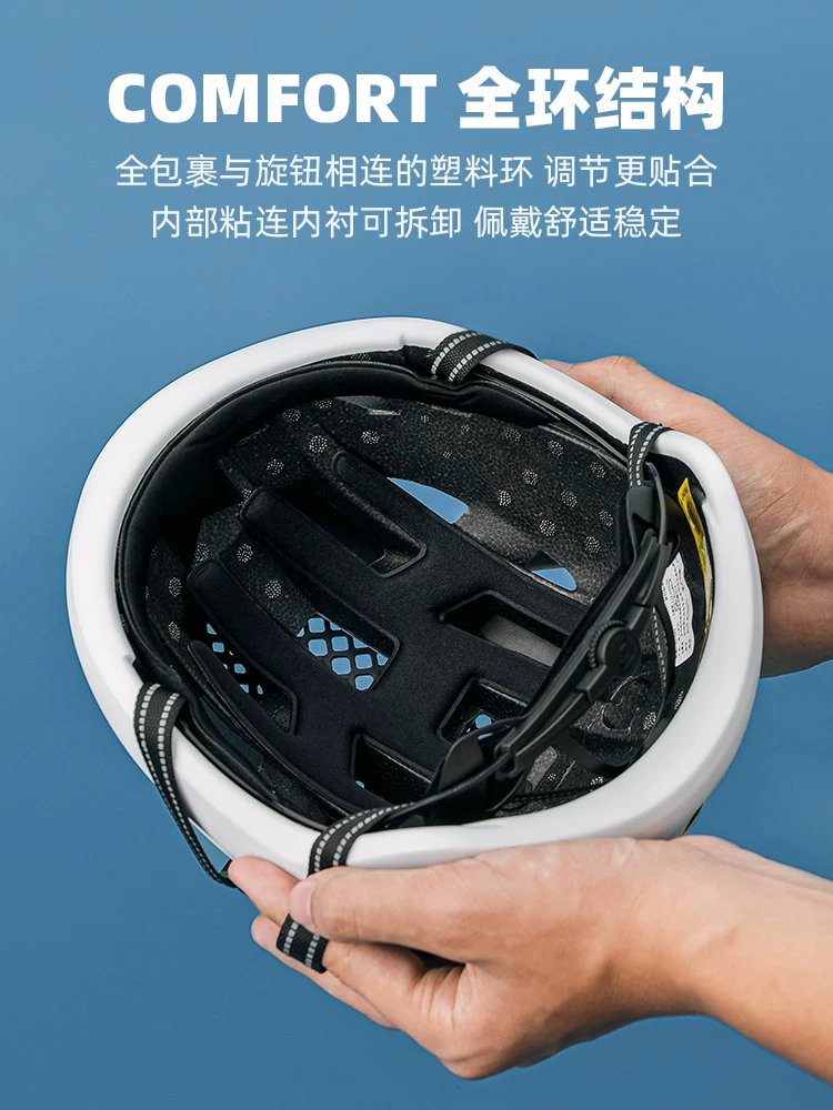 Mũ bảo hiểm xe đạp Rock Brothers mũ bảo hiểm đi xe đạp đúc nguyên khối mũ bảo hiểm an toàn xe đạp leo núi dành cho nam và nữ có đèn đuôi