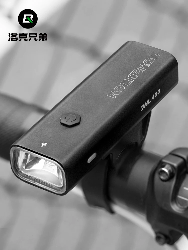 Đèn xe đạp Rock Brothers đèn pha mạnh đèn pin đi đêm sạc USB thiết bị đi xe đạp đường núi