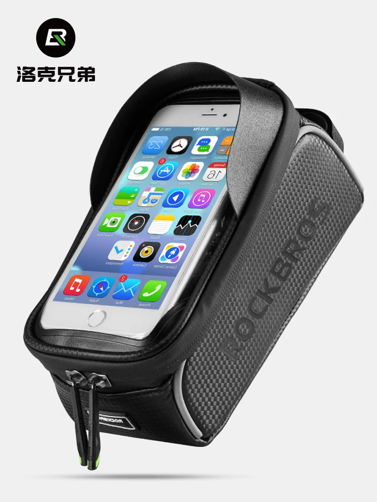 Túi xe đạp Rock Brothers, túi khung xe phía trước, túi ống xe phía trước, túi điện thoại trên khung xe đạp, túi yên xe chống nước, phụ kiện xe đạp leo núi