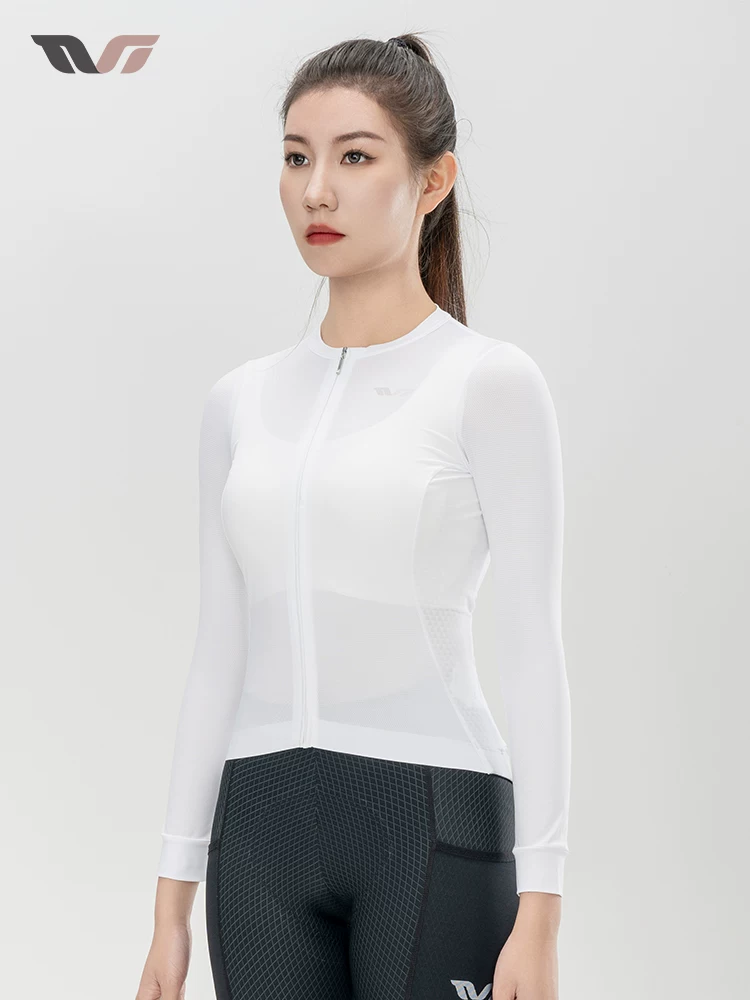 Áo thể thao đạp xe dài tay của Rock Brothers TVI dành cho nữ, nhanh khô, thoáng khí, mùa xuân và mùa hè, quần áo đạp xe đường trường