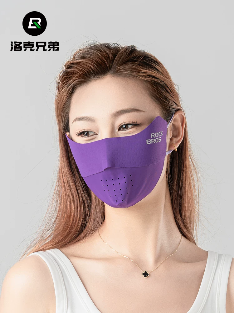 Mặt nạ chống nắng Rock Brothers bảo vệ mắt khỏi tia cực tím, tấm che nắng bằng lụa băng, mặt nạ lái xe và đi xe đạp dành cho nam và nữ