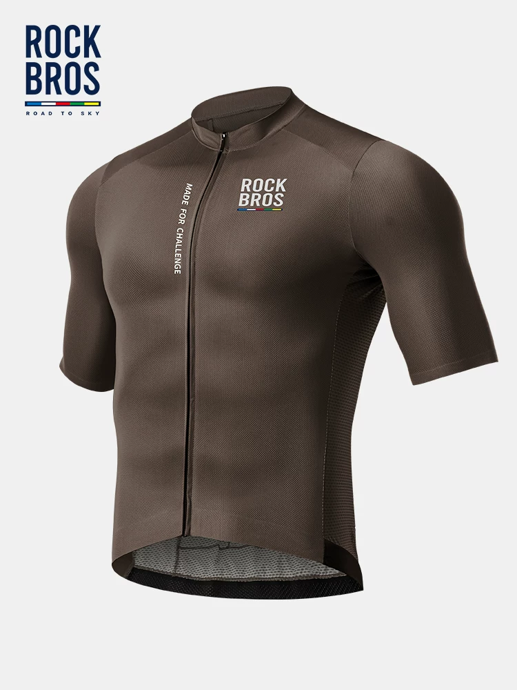 Rock Brothers Sky Road Series Áo đi xe đạp đường núi Xe đạp thể thao Áo ngắn tay Quần áo đi xe đạp mùa hè cho nam