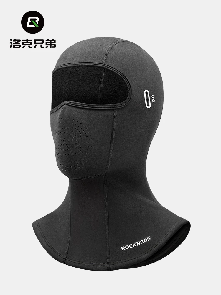 Mũ trùm đầu giữ ấm Rock Brothers, chất liệu lông cừu, dành cho xe máy, che kín mặt, mùa thu đông, chống gió, giữ ấm cổ cho nam và nữ