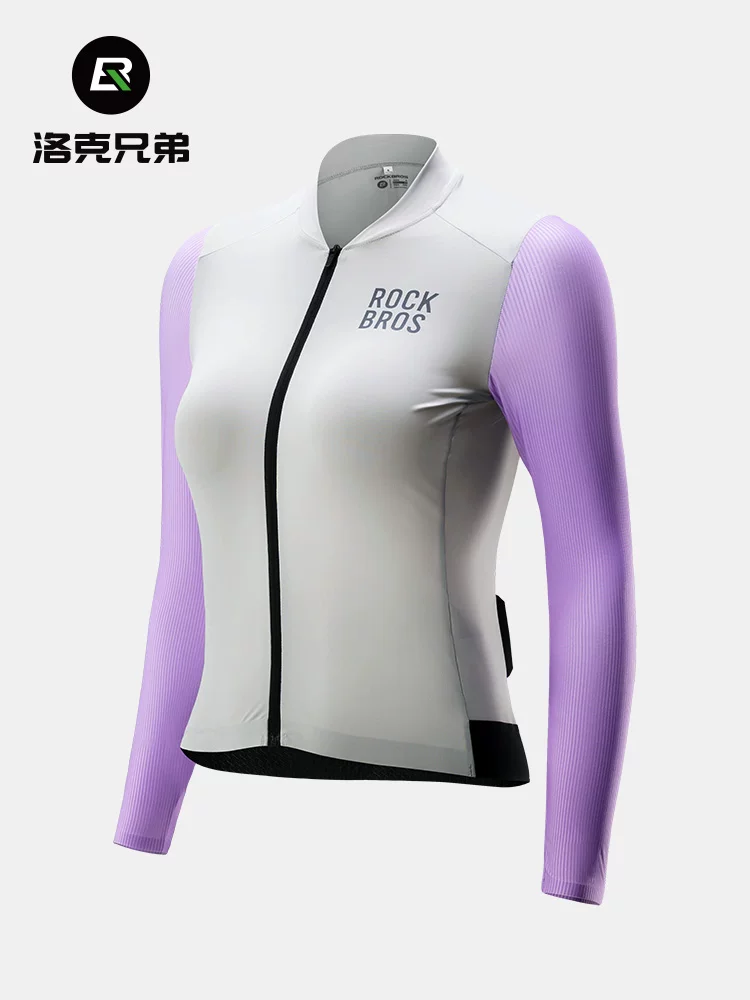 Áo thể thao đạp xe Rock Brothers dành cho nữ, áo dài tay, xe đạp leo núi, xe đạp đường trường, quần áo thể thao đạp xe, thoáng khí và nhẹ, mùa hè