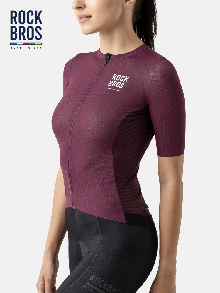 Rock Brothers Sky Road Series Áo đi xe đạp ngắn tay Áo thể thao mùa hè dành cho nữ Xe đạp đường núi
