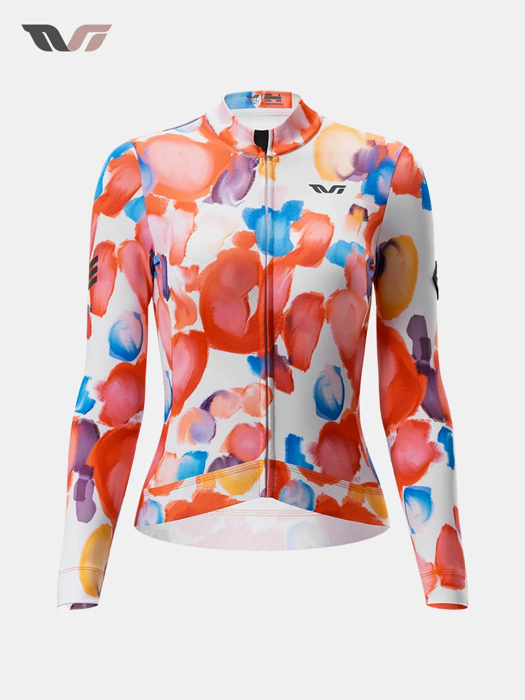 Rock Brothers TVI series quần áo đi xe đạp áo dài tay dành cho nữ quần áo đi xe đạp đường trường ấm áp và chống gió mùa thu đông