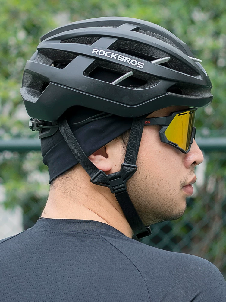 Mũ đi xe đạp bằng lụa đá Rock Brothers dành cho nam và nữ, mũ che nắng, lớp lót mũ bảo hiểm xe máy, khăn trùm đầu cho mùa hè