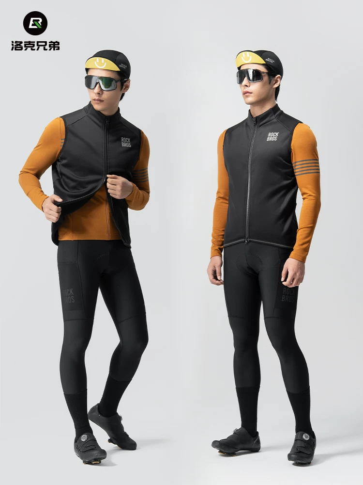 Áo khoác đi xe đạp chống gió Rock Brothers áo khoác lông cừu giữ nhiệt cho xe đạp đường bộ dành cho nam và nữ mùa thu đông