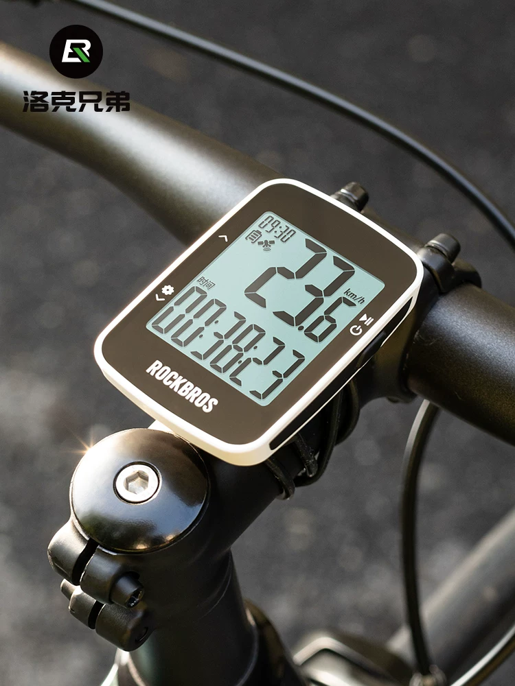 Đồng hồ đo tốc độ xe đạp thông minh không dây GPS Rock Brothers, dành cho xe đạp đường trường và leo núi, kết nối Bluetooth