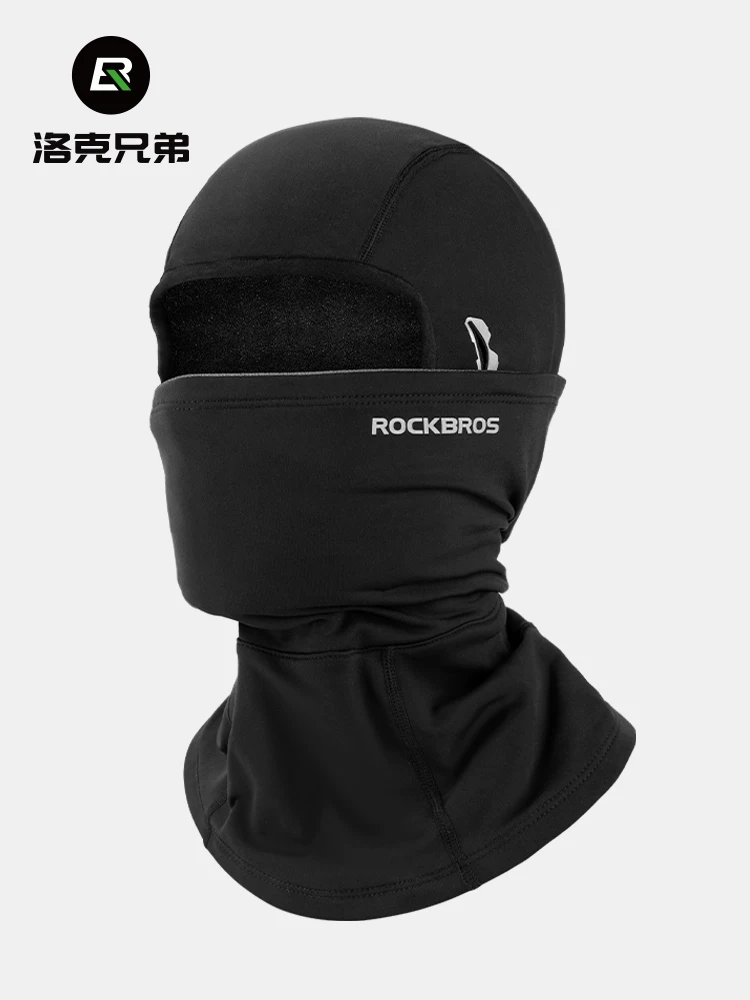 Mũ trùm đầu đi xe đạp giữ ấm Rock Brothers, chất liệu lông cừu, che kín mặt, chống gió, giữ ấm cổ mùa thu đông dành cho nam và nữ