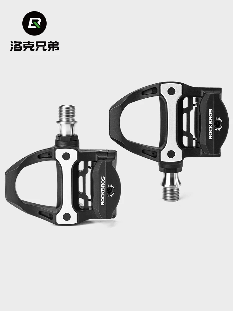 Rock Brothers xe đạp đường bộ sợi carbon SPD titan trục ổ trục đạp xe bàn đạp đinh giày thiết bị xe đạp