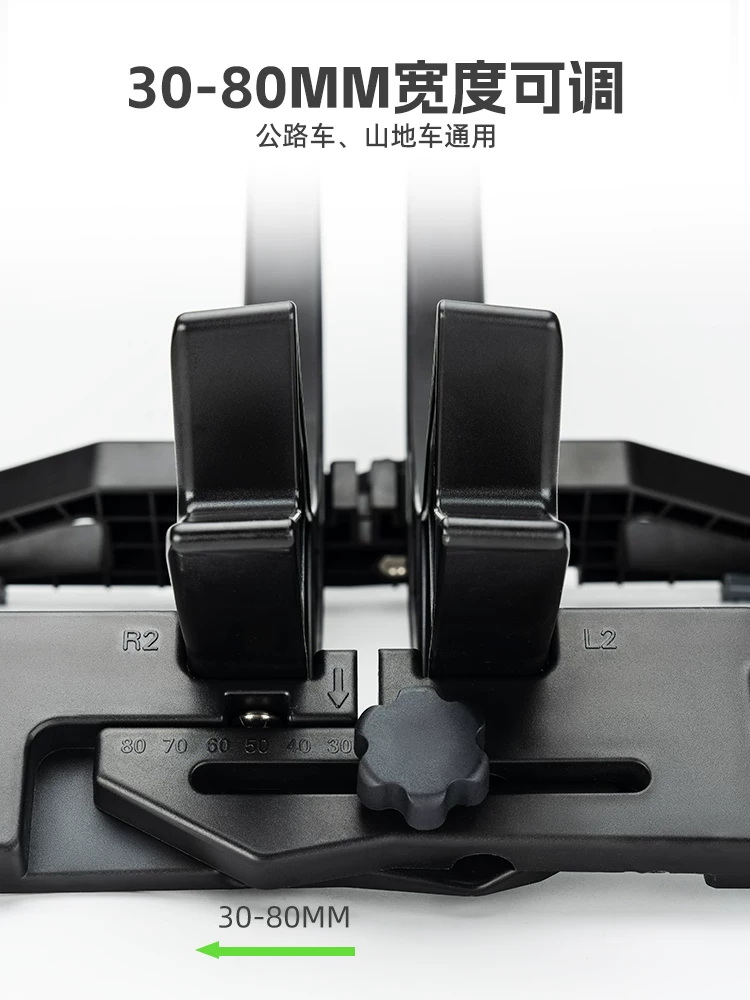 Giá đỡ trưng bày xe đạp leo núi Rock Brothers với đế có thể điều chỉnh và chân đỡ cố định để sử dụng tại nhà