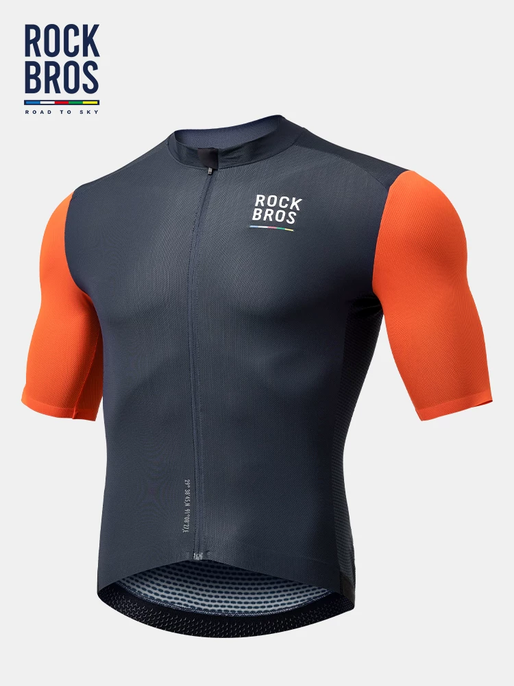Rock Brothers Sky Road Series Áo đi xe đạp ngắn tay Áo thể thao nam đi xe đạp leo núi mùa hè