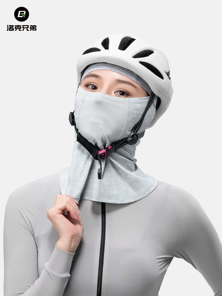 Khăn che mặt mùa hè bằng vải lụa đá Rock Brothers dành cho nam và nữ, chống nắng khi đi xe đạp, che kín mặt