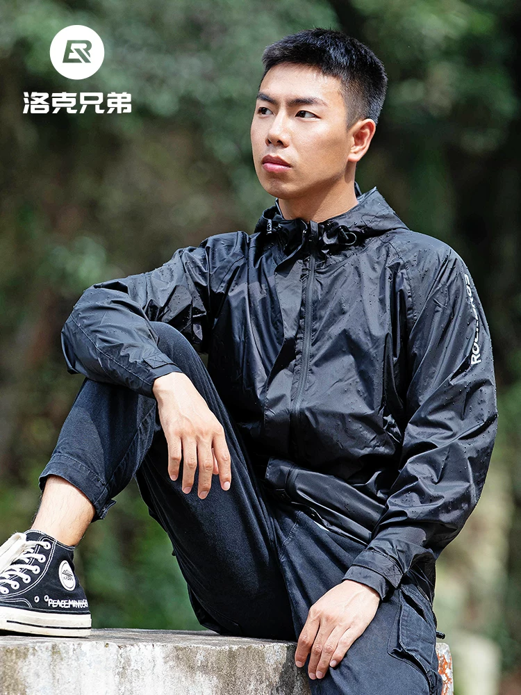 Áo mưa đi xe đạp Rock Brothers ngoài trời poncho chống thấm nước dành cho nam và nữ, thiết bị leo núi xe đạp điện dành cho người lớn