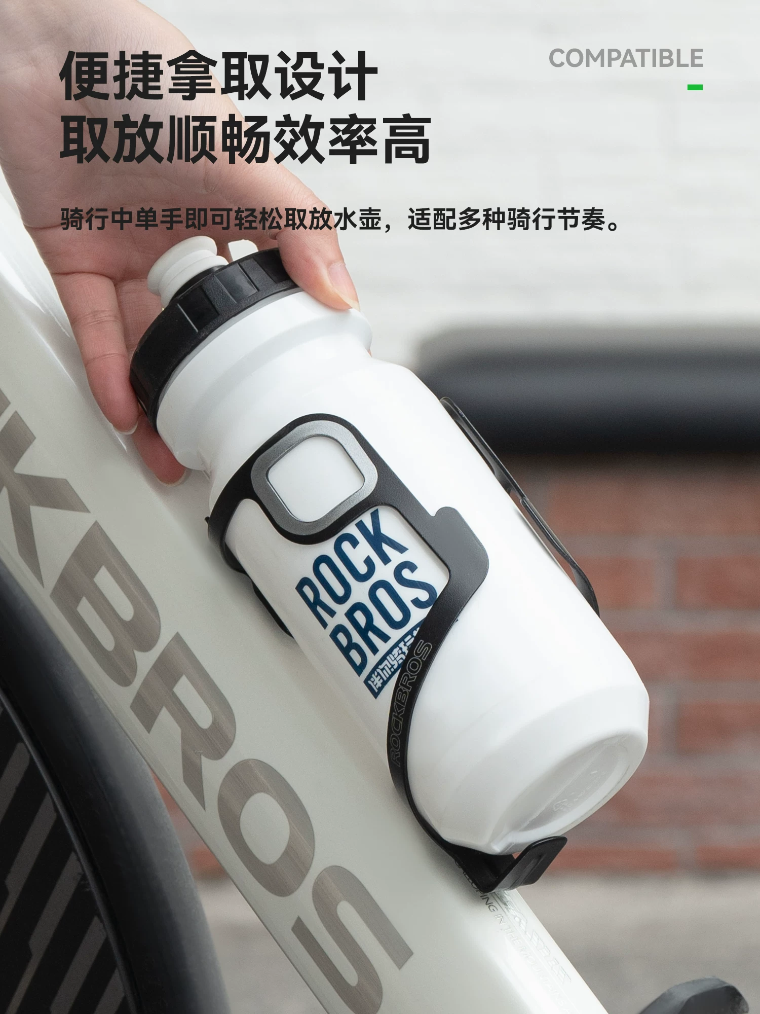 Rock Brothers giá đỡ bình nước xe đạp hợp kim nhôm xe đạp leo núi xe đạp đường bộ xe đạp gấp giá đỡ cốc nước đi xe đạp thiết bị phụ kiện