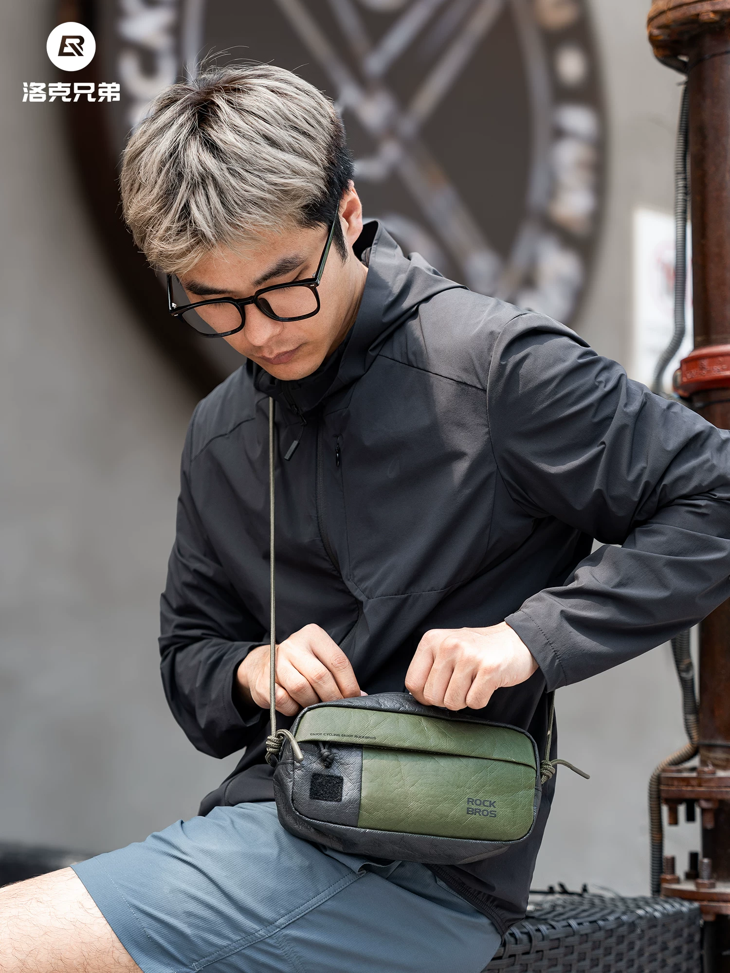 Túi đựng đồ xe đạp gấp Rock Brothers thân thiện với môi trường, chất liệu giấy, dành cho đi chơi, đi làm, đi đường