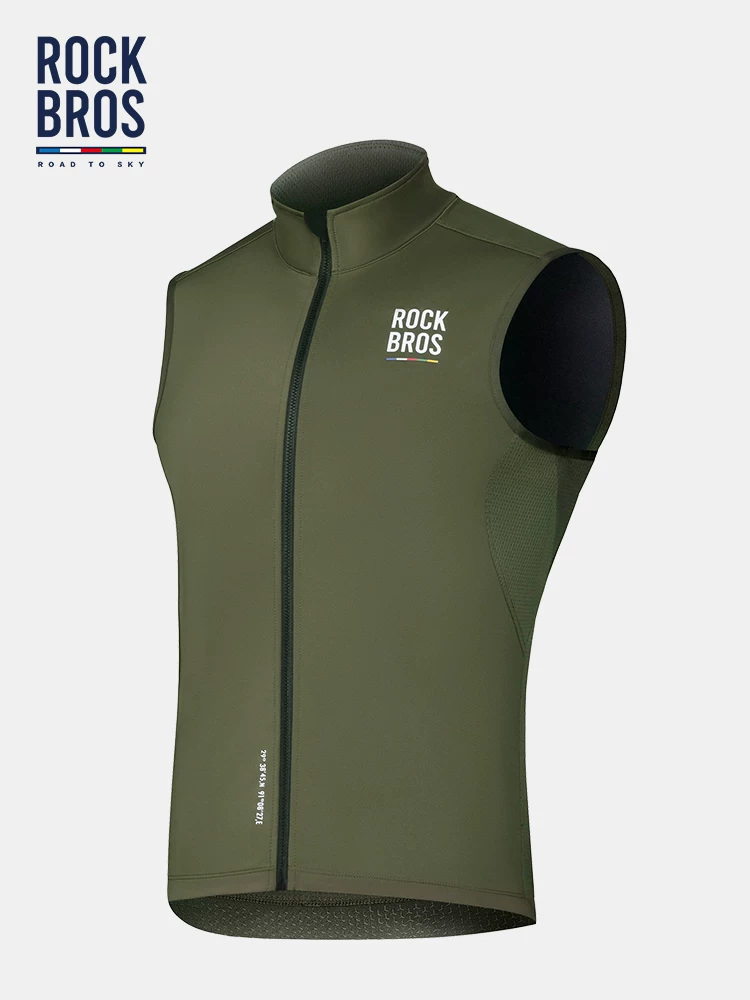 Rock Brothers Sky Road Series Áo đi xe đạp Áo chống gió Áo ấm đi xe đạp đường bộ Quần áo không tay dành cho nam