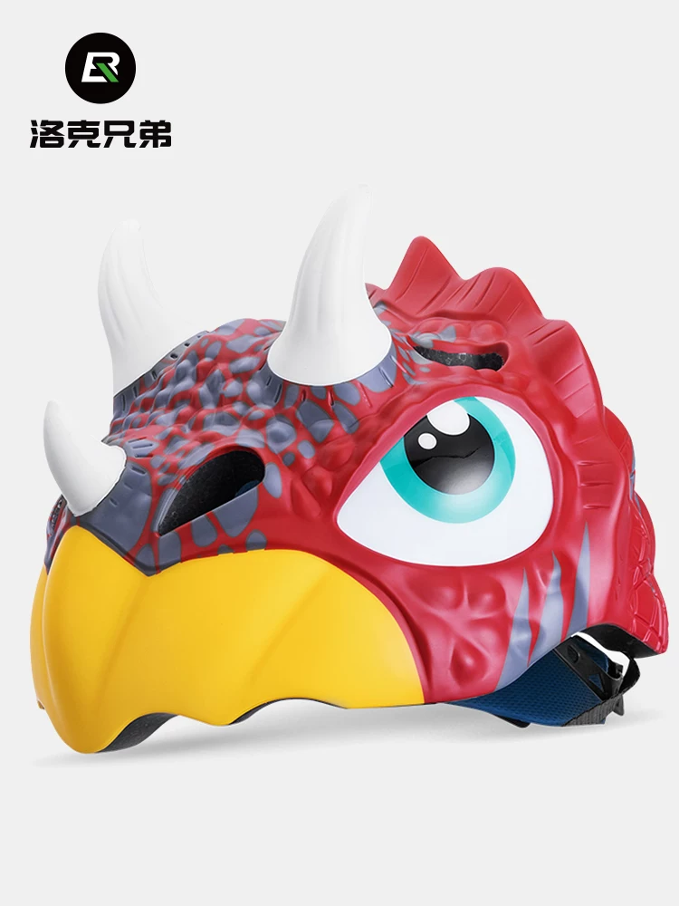 Mũ bảo hiểm đi xe đạp cho trẻ em Rock Brothers, mũ bảo hiểm trượt patin cho trẻ em, mũ bảo hiểm nửa đầu hoạt hình cho bé trai và bé gái, mũ bảo hiểm an toàn cho xe đạp