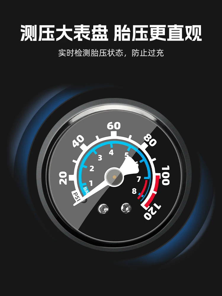 Rock Brothers bơm xe đạp điện áp cao xe đạp leo núi xe đạp đường bộ di động tại nhà bơm chân phụ kiện