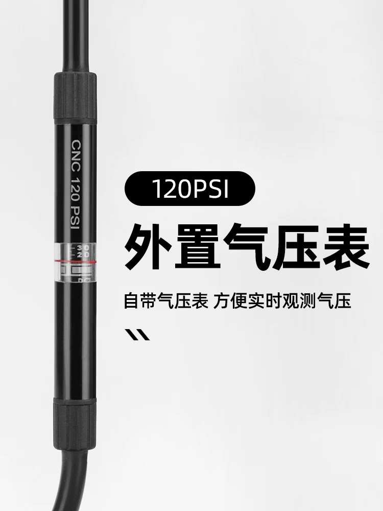 Máy bơm xe đạp di động Rock Brothers mini áp suất cao có đồng hồ đo áp suất Phụ kiện xe đạp đường núi van Mỹ/Pháp