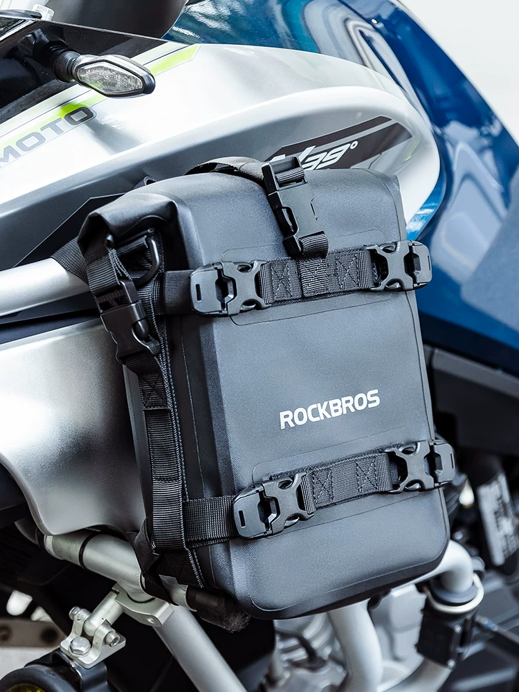 Túi đựng lan can xe máy Rock Brothers túi chống nước túi lan can bên hông chống rơi túi đuôi xe máy du lịch đa chức năng