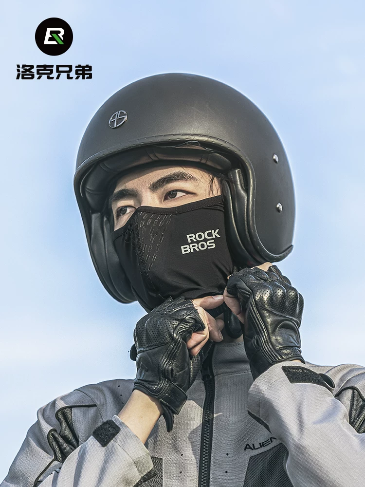 Mặt nạ chống nắng Rock Brothers khăn trùm đầu bằng lụa băng khăn quàng cổ đi xe đạp mũ bảo hiểm chống tia cực tím che mặt kiểu dáng mỏng dành cho nam và nữ mùa hè