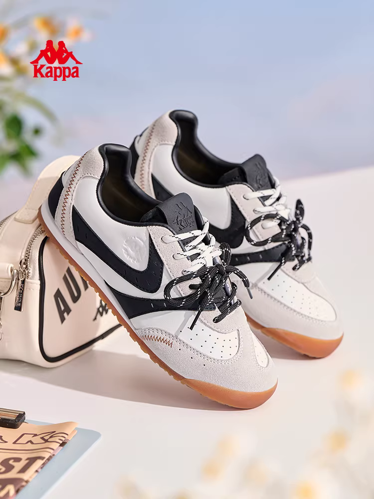 Giày thể thao cổ thấp nhẹ, kiểu dáng giản dị, mùa đông 2025 mới của Kappa Games, phong cách retro Đức dành cho nữ