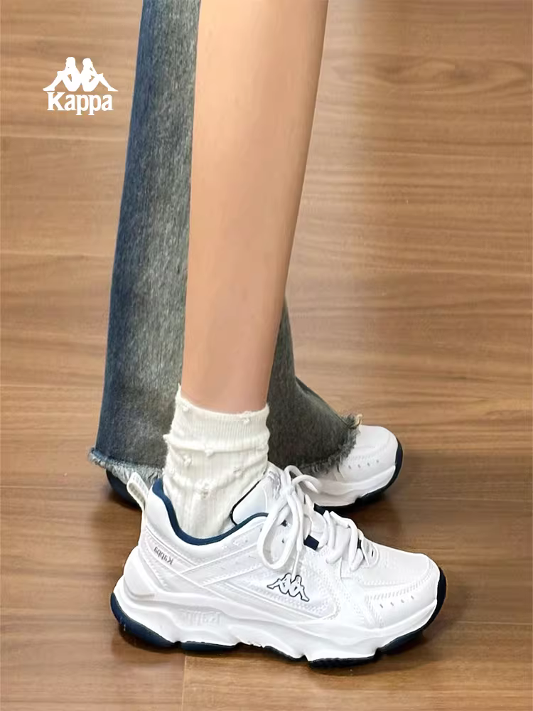 Giày nữ Kappa 2025 siêu hot, giày bố nữ tăng chiều cao đế dày, giày thể thao đa năng mùa đông, giày đôi thường ngày
