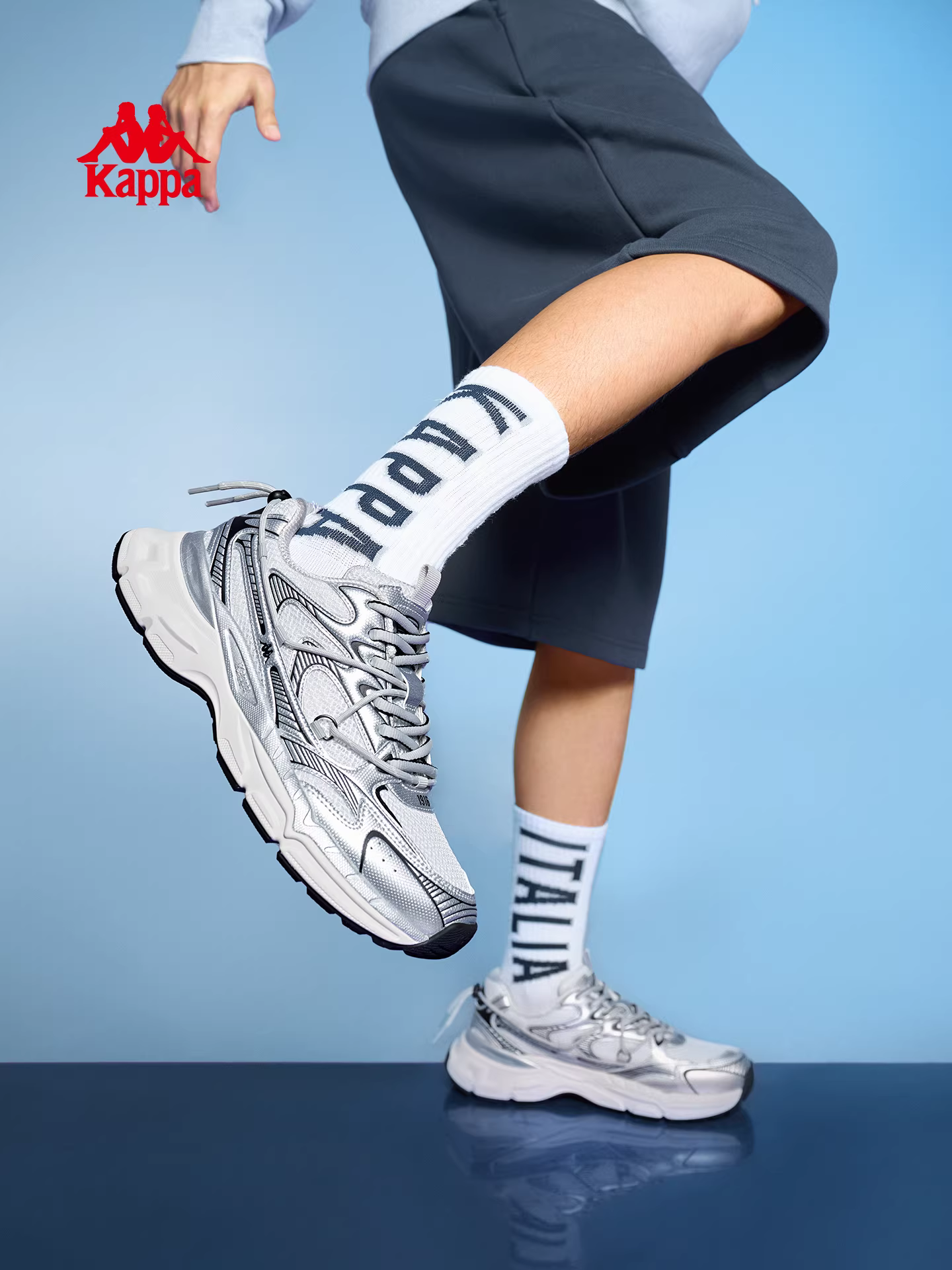 Giày nam Kappa kiểu retro, giày bố mùa đông 2025, giày thể thao nhẹ, đế mềm, thời trang, có đệm, giày chạy bộ