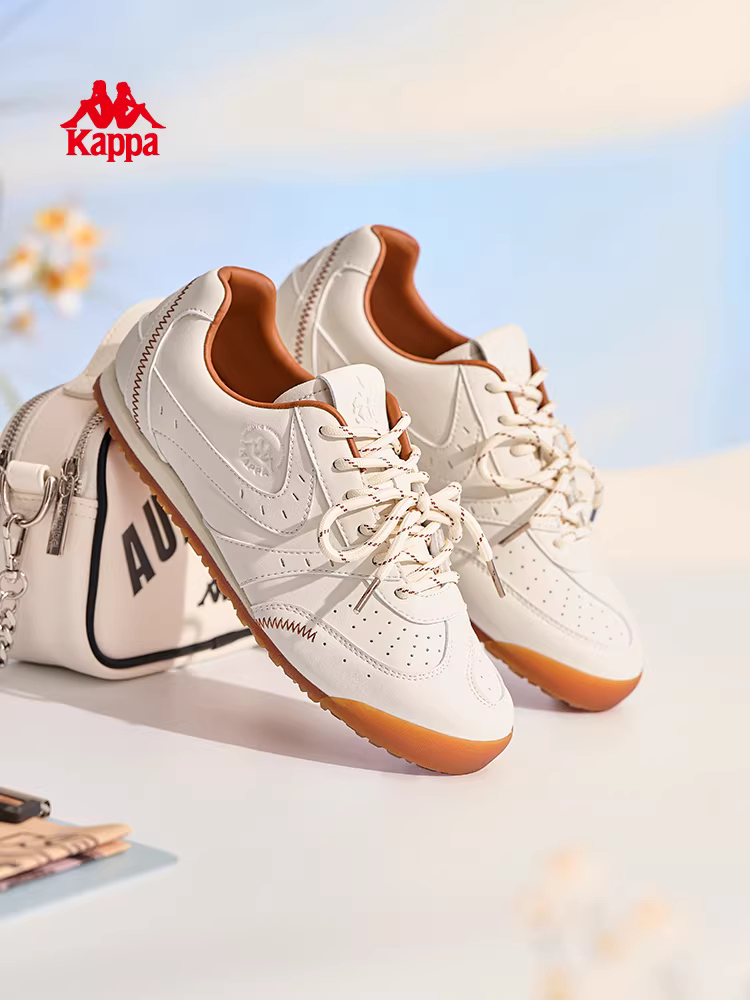 Giày thể thao cổ thấp nhẹ, kiểu dáng giản dị, mùa đông 2025 mới của Kappa Games, phong cách retro Đức dành cho nữ