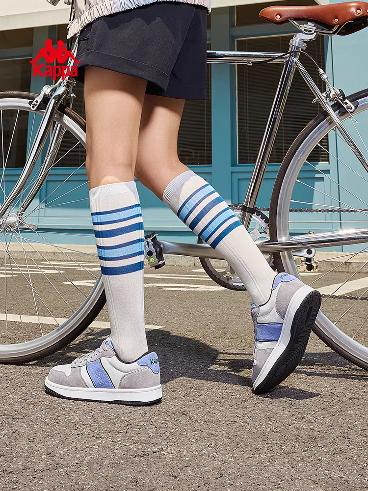 Giày thể thao nữ Kappa mùa đông 2025 kiểu retro mới, giày thể thao cá tính, giày trắng đa năng, giày thời trang nữ