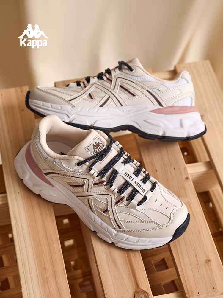 Giày thể thao nữ Kappa kiểu bố, giày nữ mùa đông 2025 mới, giày thể thao đa năng, giày thấp cổ đế dày