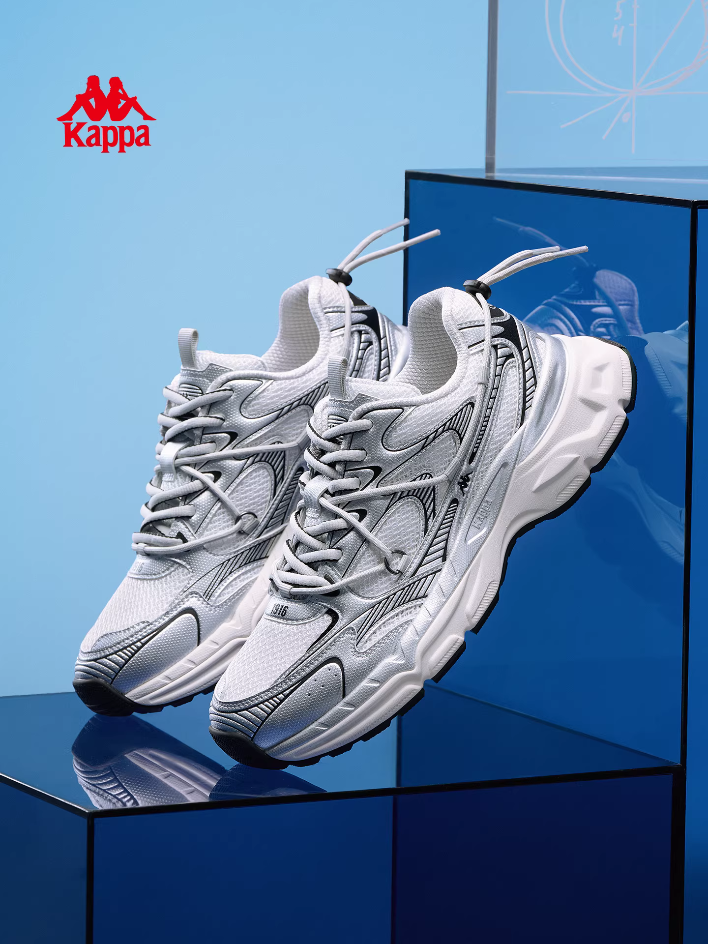 Giày nam Kappa kiểu retro, giày bố mùa đông 2025, giày thể thao nhẹ, đế mềm, thời trang, có đệm, giày chạy bộ