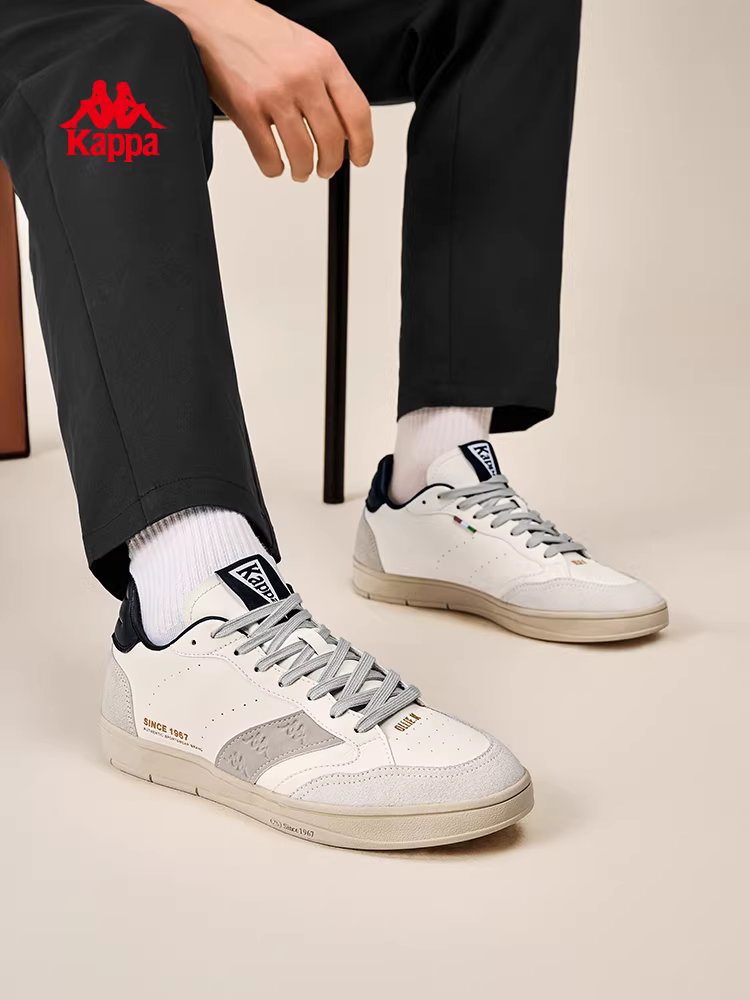 Giày thể thao Kappa nam mùa đông 2025 kiểu retro mới, tăng chiều cao, màu trắng, thời trang, đa năng