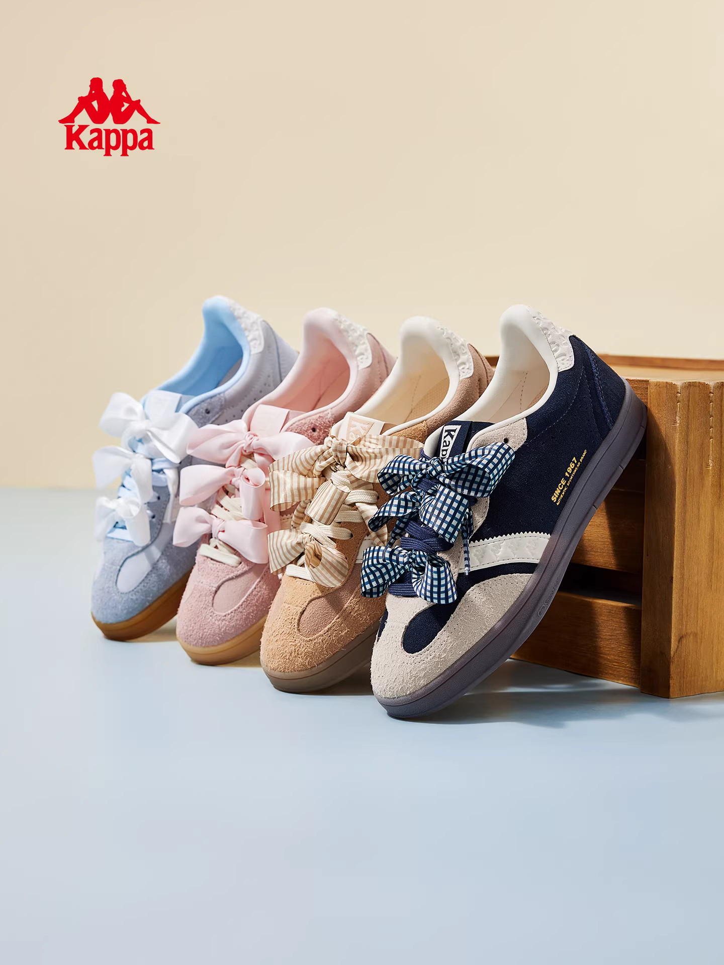 Giày tập múa ba lê Kappa dành cho nữ có tăng chiều cao ẩn, giày thể thao thông thường, giày mùa đông nữ, kiểu dáng mới 2025, thời trang và thanh lịch.