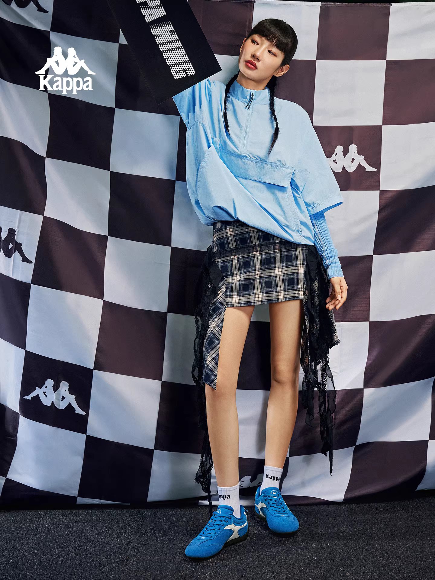 Giày đua đế mỏng Kappa nữ mùa đông 2025 kiểu retro đa năng, giày tập luyện Đức, giày thể thao nhẹ, giày thường ngày